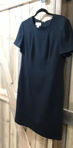 Talbots Black Shift Dress size 12